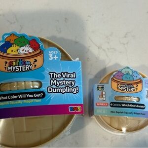 Rainbow Mystery Dumpling Fidget Toy plus mini